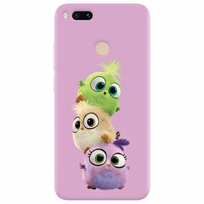 Husa silicon pentru Xiaomi Mi A1, Baby Birds