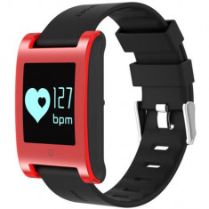 Bratara Fitness iUni DM68, Waterproof, Display OLED, Pedometru, Monitorizare puls, Notificari, Rosu