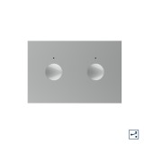 Cumpara ieftin Intrerupator touch dublu cap scara/cap cruce Livolo gri, standard italian