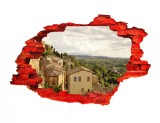 Autocolant decorativ, Gaura in perete, Multicolor, 85 cm, 670STC-2, animale si pasari, Oem