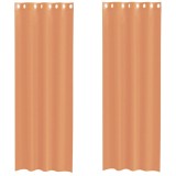 Cumpara ieftin Perdele Voile cu Oelii 2 buc Teracota