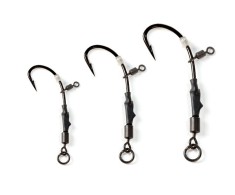 Carlige EXTRA CARP Carp Rig 777S, Nr 4, 3 Buc/Plic, Negru