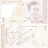 Kyrgyzstan 1 Som 1999 UNC