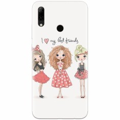 Husa silicon pentru Huawei P Smart 2019, I Love My Best Friends foto