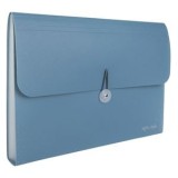 Servietă de arhivare cu 13 compartimente, Soft Touch, Bleu, 33.5x4x24cm, CMCLASS