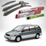 Cumpara ieftin Ștergătoare Mitsubishi Space Wagon II (N3_W, N4_W) 1991-1998 | Set Față și Spate Flat &ndash; TeamCar&reg;