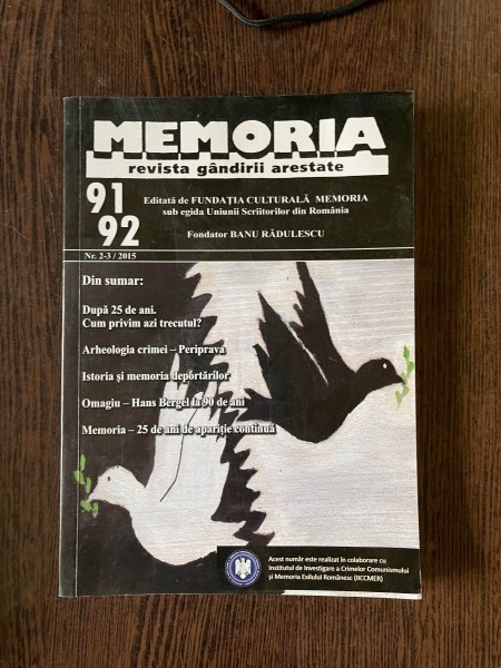 Memoria. Revista gandirii arestate, nr. 2-3 (91-92/2015)