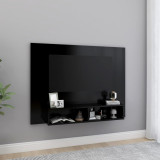 Comodă TV de perete, negru, 120x23,5x90 cm, PAL, vidaXL
