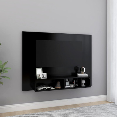 Comodă TV de perete, negru, 120x23,5x90 cm, PAL foto