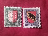 Serie mica Elvetia 1921 Pro Juventute - Embleme , 2valori (din 3 val. in serie )stampilate