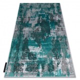 Covor DE LUXE modern 6827 Abstracțiune, vintage - structural verde / gri, 120x170 cm