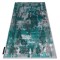 Covor DE LUXE modern 6827 Abstracțiune, vintage - structural verde / gri, 140x190 cm