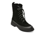 Ghete EPICA negre, 4F2591, din piele intoarsa