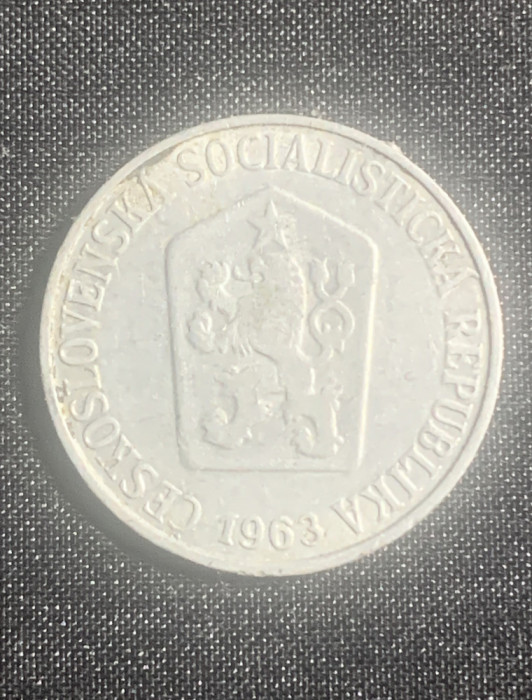 Moneda Cehoslovacia 5 haleri 1963