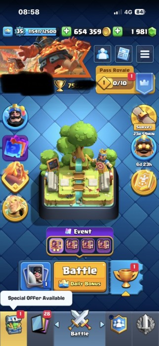 Cont Clash Royale