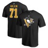 Pittsburgh Penguins tricou de bărbați black #71 Evgeni Malkin Stack Logo Name &amp;amp; Number - XXL, Fanatics Branded