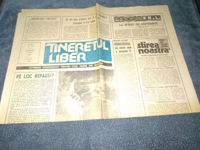 ZIARUL TINERETUL LIBER 27 MAI 1990 foto