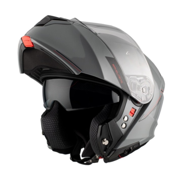 Casca modulabila MT Genesis SV A12 gri lucios Pinlock ready