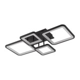 Plafoniera Ambient LED 70W 3CCT 3850lm, negru, Erste