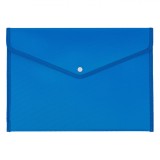 Mapă Documente cu Capsă, Plastic, Dimensiuni 37.5x26cm, Culoare Albastru, Oem