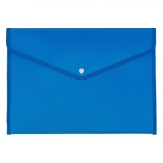 Mapă Documente cu Capsă, Plastic, Dimensiuni 37.5x26cm, Culoare Albastru