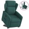 vidaXL Fotoliu rabatabil ridicare pe verticală, verde &icirc;nchis, textil 3303140