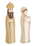 Cumpara ieftin Set 2 figurine Nasterea Domnului polirasina multicolora 15,5x6,5x30h
