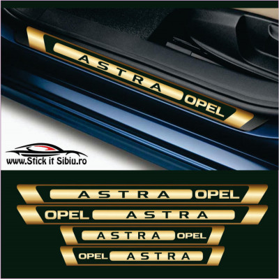 Set Protectie Praguri Opel Astra &amp;ndash; Stickere Auto foto