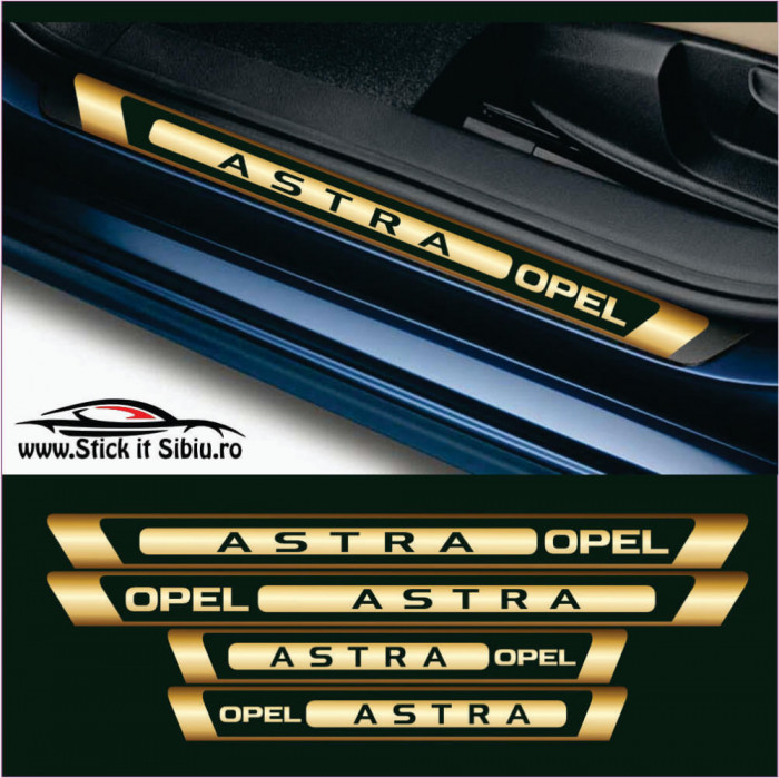 Set Protectie Praguri Opel Astra &ndash; Stickere Auto