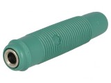 Soclu Banană Verde 4mm 16A 60VDC Pe Cablu, HIRSCHMANN