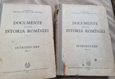 Documente privind Istoria Romaniei Introducere vol.I+II