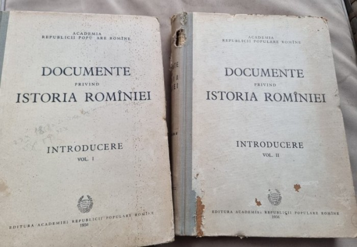 Documente privind Istoria Romaniei Introducere vol.I+II