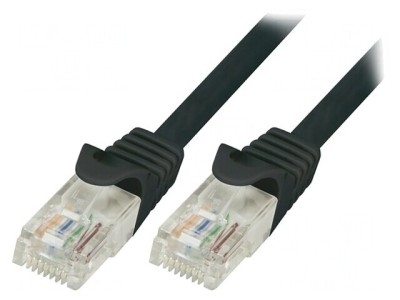 Patch cord UTP Cat5e 10m Negru foto