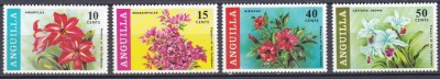 DB1 Flori Flora Anguilla 1969 4 v. MNH foto