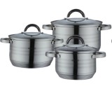 Cumpara ieftin Set oale din inox, 2.1l, 2.9l, 3.9l, Bohmann BH 0926