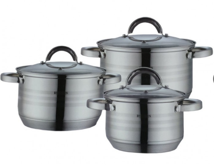 Set oale din inox, 2.1l, 2.9l, 3.9l, Bohmann BH 0926