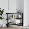 VidaXL Măsuță consolă, negru, 100x22,5x75 cm, lemn compozit 834025