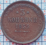 Rusia 3 Kopecks - Nikolai I / Aleksandr II 1859 - km 151 - A031, Europa