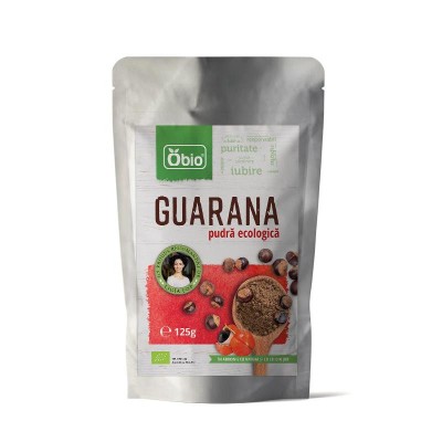 Guarana Pulbere Bio Raw Obio 125gr foto