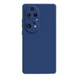Husa de protectie, flippy, pentru huawei p50 pro, liquid silicone, cu microfibra pe interior, protectie antisoc, compatibil incarcare wireless, albast
