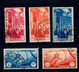 Tripolitania Italiana 1931 Posta Aeriana, Serie Incompleta, Mi.No. 133, 135, 137, 139, Stampilata - Timbre Straine 1901-1950