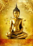 Autocolant Statueta Buddha, 135 x 225 cm