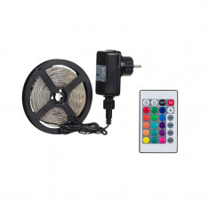 Banda autocolanta LED color WRGB cu telecomanda, 3 m