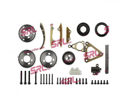 Kit lant distributie Ford Mondeo 3 (B5y), 2000-2007, Transit Bus, 2000-2006, Jaguar X-Type (Cf1), 2001-2009, Motorizare 2.0 D/ 2.0 16 5, SRLine foto