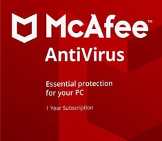 McAfee AntiVirus Key (1 Year / 1 PC) foto