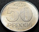 Cumpara ieftin Moneda 50 PFENNIG - RD GERMANA / Germania Democrata, anul 1971 *cod 959 B, Europa, Aluminiu