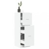 Dulap Farmacie Gossi Alb 40x41x118 cm Lemn Prelucrat, 3 Sertare, Depozitare Multifuncțională Hol, Bucatarie, Birou