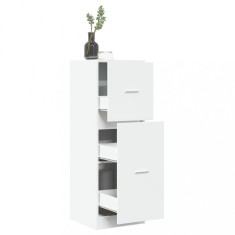 vidaXL Dulap de farmacie, alb, 40x41x118 cm, lemn prelucrat