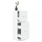 Gossi dulap de farmacie, alb, 40x41x118 cm, lemn prelucrat
