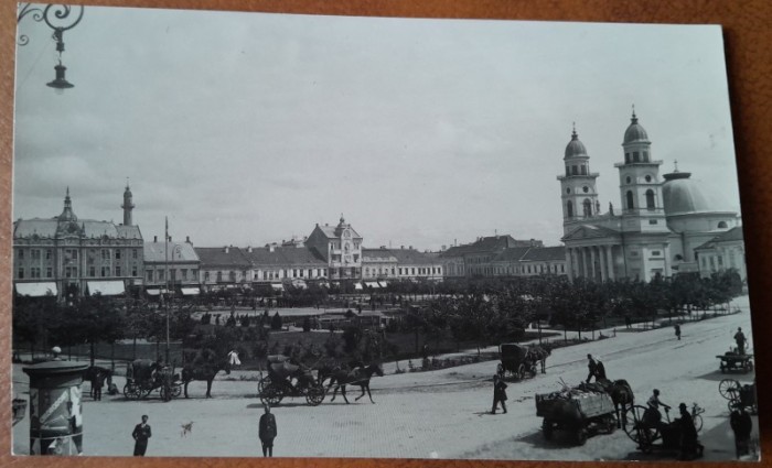 Carte postala, Satu Mare Paiata Regele Carol I, perioada interbelica